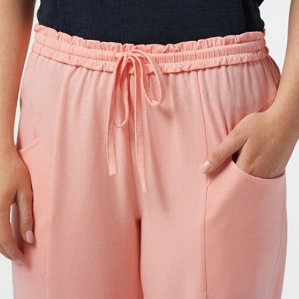 AnyBody Regular Cozy Knit Ruffle Jogger Pants 3056 - Picture 3 of 3